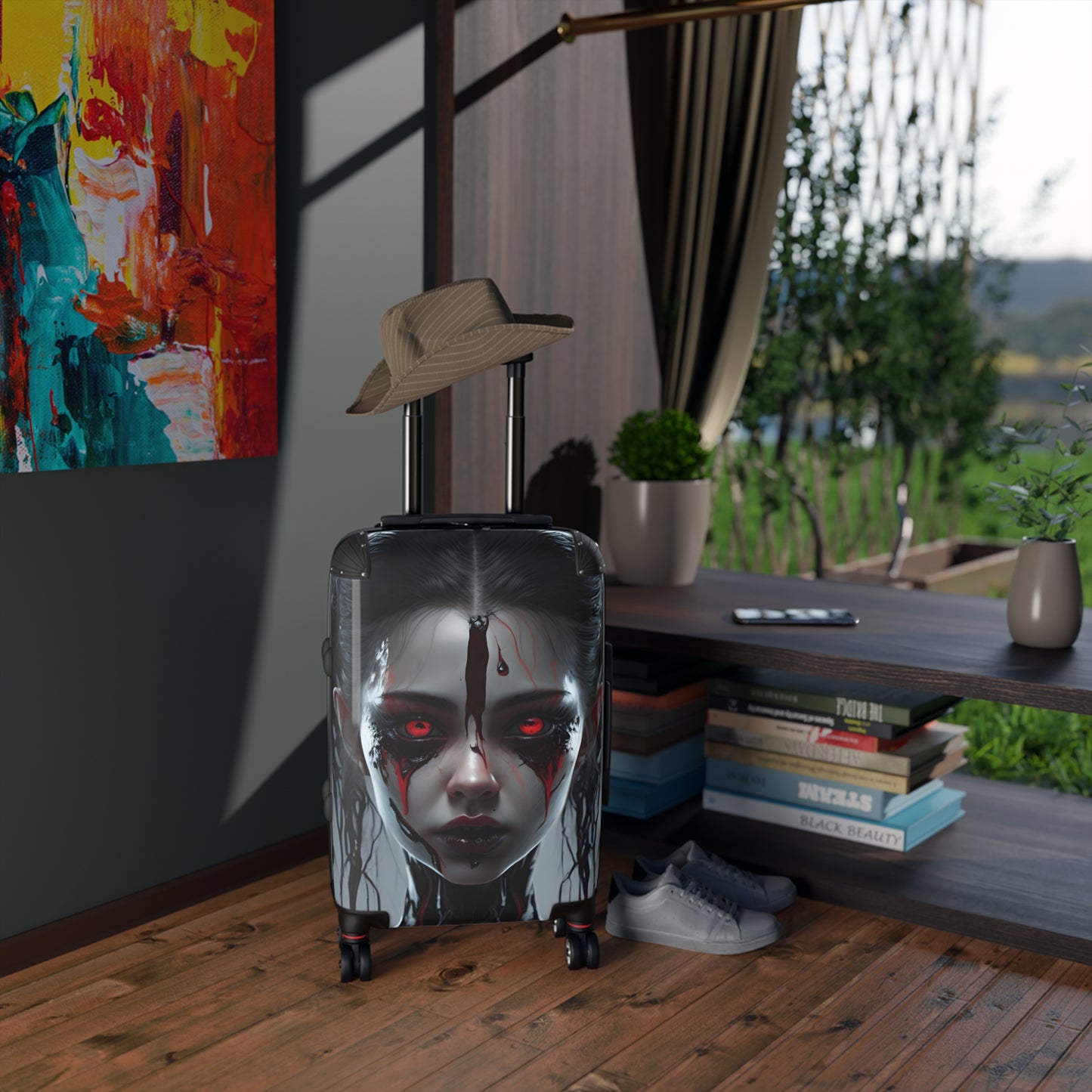 Travel Suitcase - Stylish Horror Dark Design for Adventurers