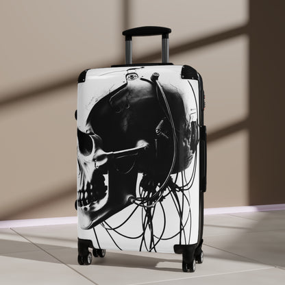Stylish Travel Suitcase with Skull Design - Perfect for Adventurers