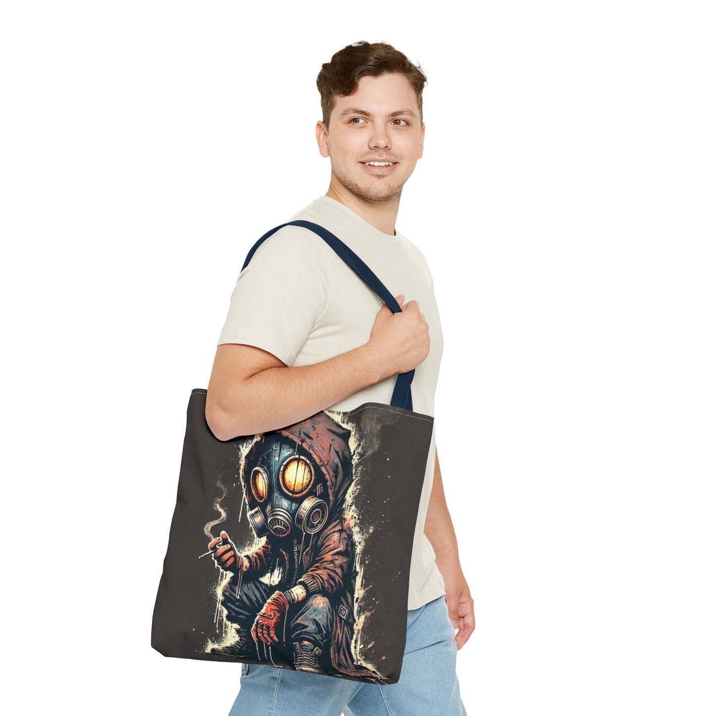 Gothic Tote Bag, Unique AOP Tote, Artful Shopping Bag, Edgy Gift for Her, Trendy Eco-Friendly Tote, Halloween Accessory