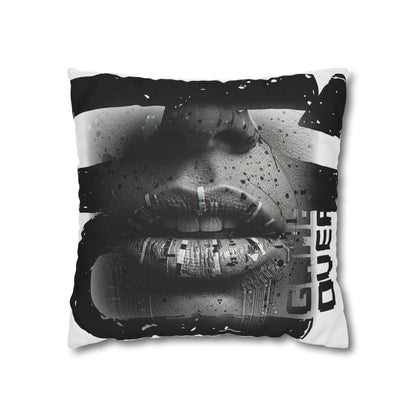 Stylish Spun Polyester Pillowcase, Decorative Accent, Unique Home Decor, Modern Living Room Cushion, Gift for Art Lovers