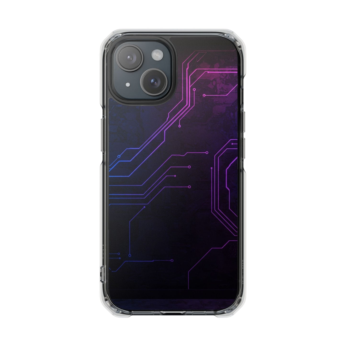 Magnetic Clear Phone Case - Tech-Inspired Design for Gamers, Stylish Protection, Gift for Tech Lovers, Phone Accessories, Customizable Case