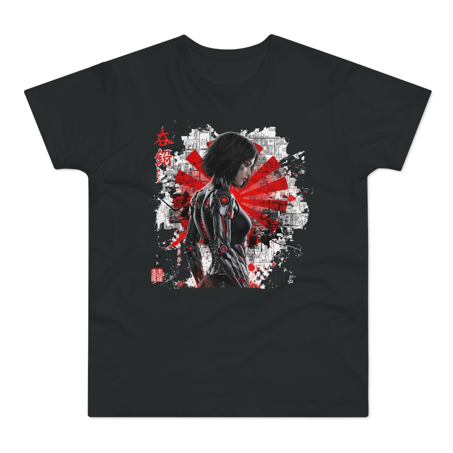 Cyber Samurai Graphic T-Shirt, Unisex Graphic Tee, Anime Shirt, Japanese Art T-Shirt, Gift for Nerds, Cosplay Apparel