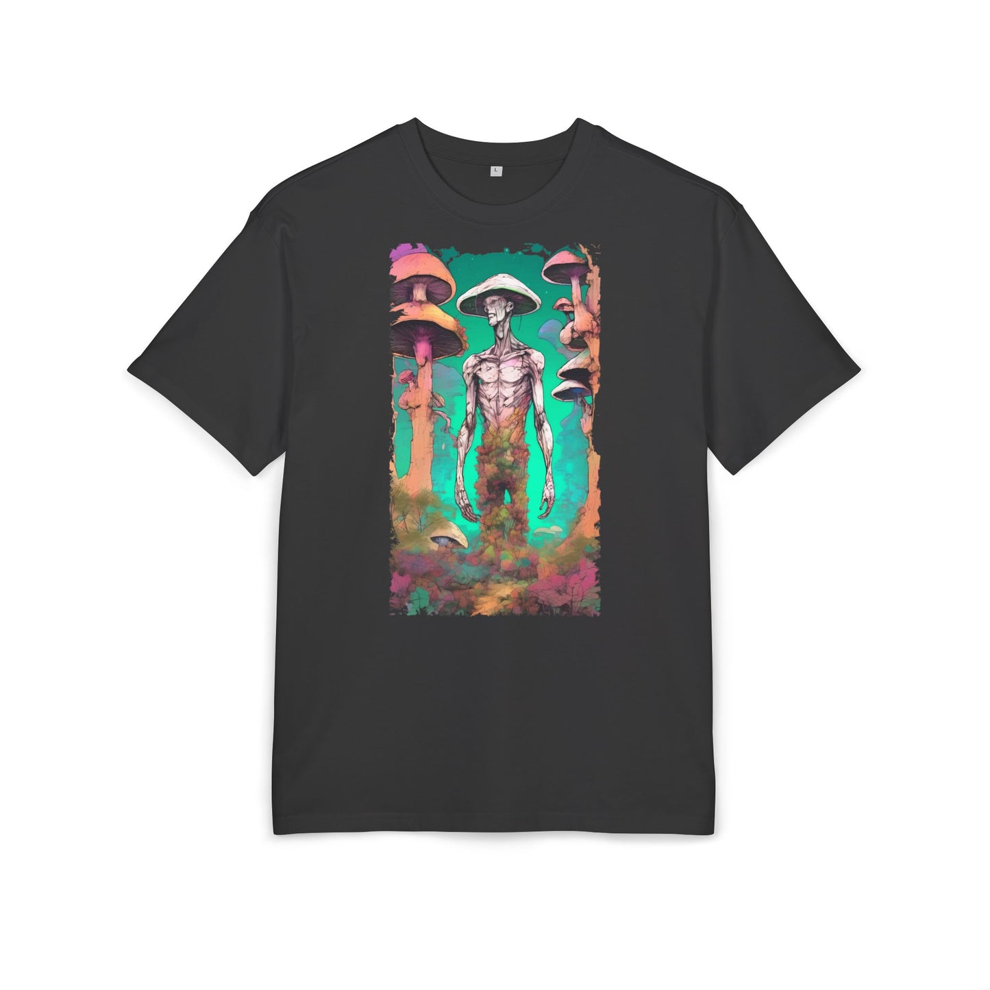 Psychedelic Alien Oversize Tee, Unisex Graphic T-Shirt, Casual Streetwear, Gift for Sci-Fi Lovers, Festival Apparel