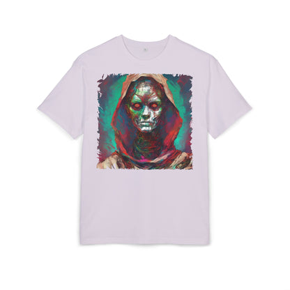 Eerie Oversize Tee, Unisex Graphic Shirt for Horror Lovers, Streetwear, Unique Gift for Halloween, Casual Wear, Art Tee