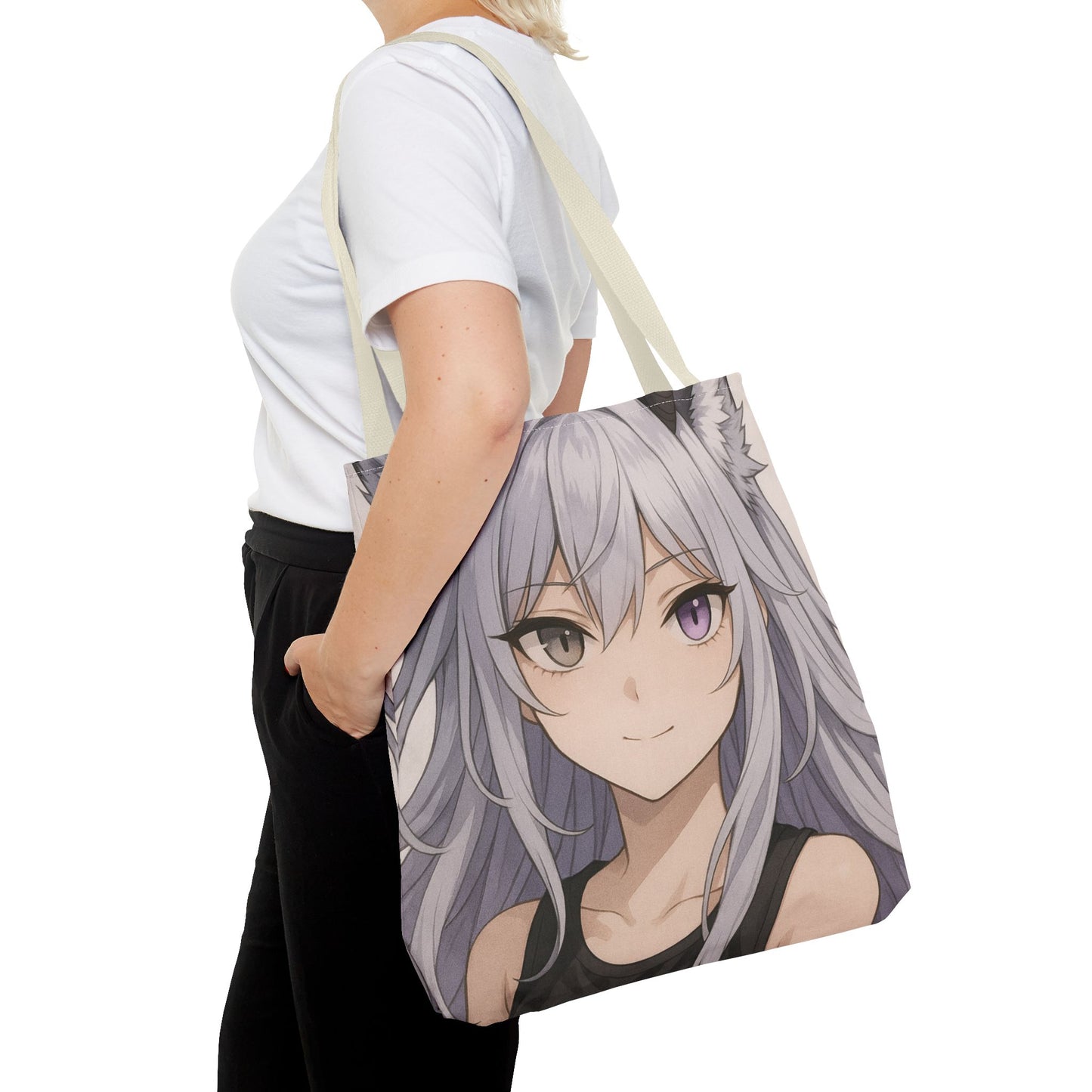 Anime-Themed Tote Bag, Stylish Carryall for Fans, Cute and Practical Gift for Occasions, Perfect for School, Shopping, and Events
