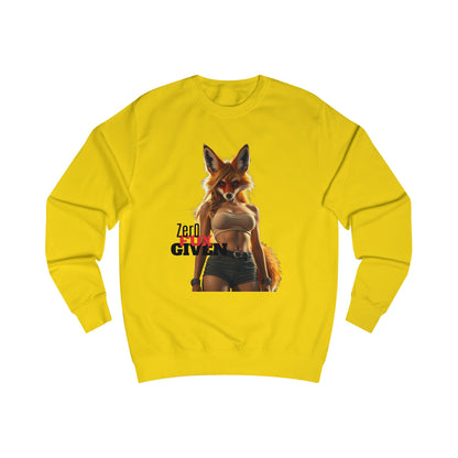 Edgy Graphic Sweatshirt, Zero Given Sweatshirt, Unisex Pullover, Trendy Streetwear, Gift for Him/Her, Casual Layering Top