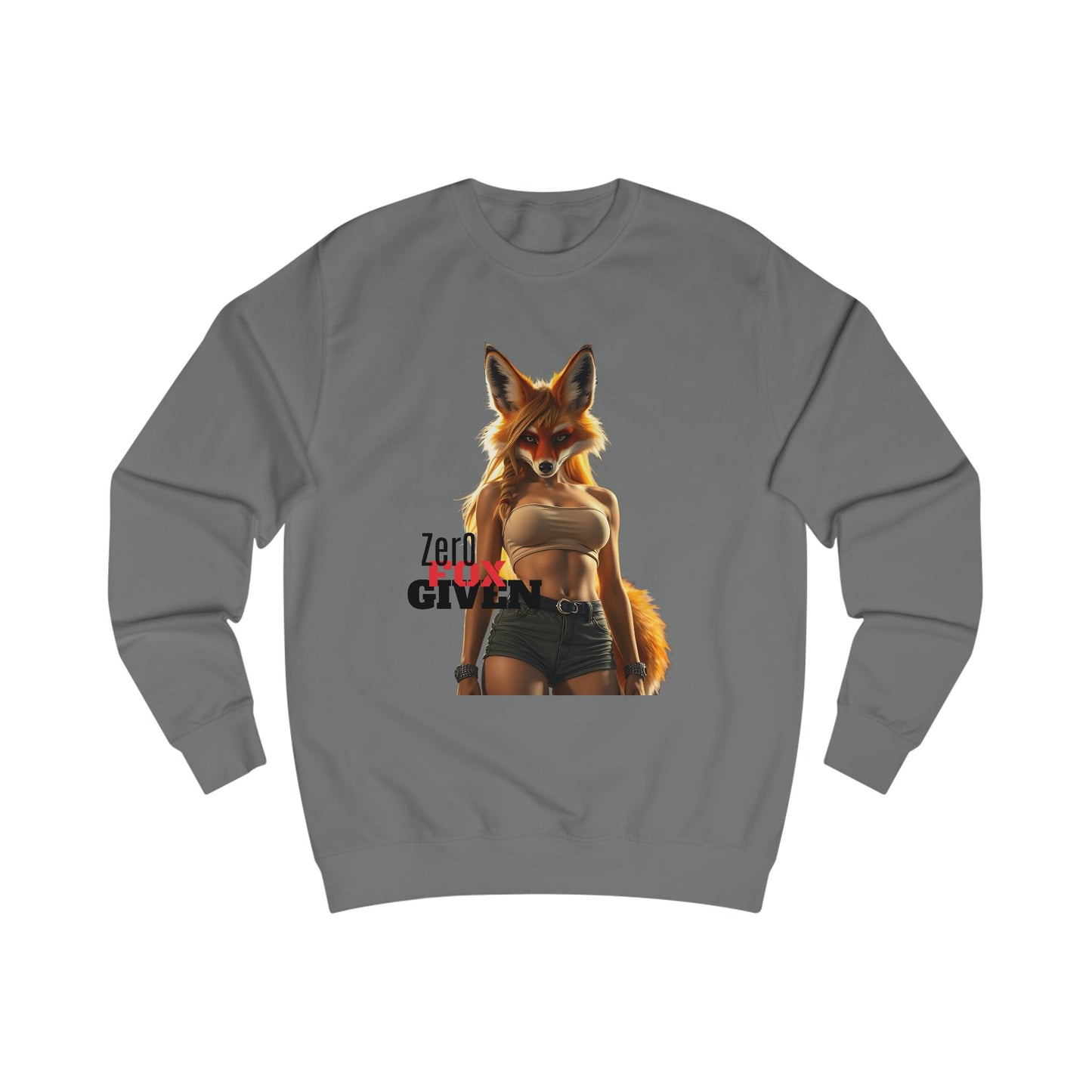 Edgy Graphic Sweatshirt, Zero Given Sweatshirt, Unisex Pullover, Trendy Streetwear, Gift for Him/Her, Casual Layering Top
