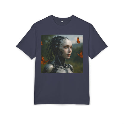 Futuristic Robot Graphic Tee, Oversize T-Shirt, Unisex Relaxed Fit Shirt, Casual Wear, Gift for Tech Lovers