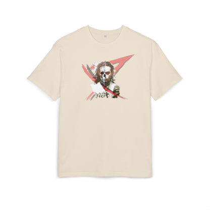Unisex Heavy Oversize Tee with Artistic Design, Casual T-Shirt, Graphic Tee for Art Lovers, Gift for Creative Friends, Trendy Streetwear