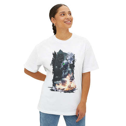 Cool Graffiti Monster Tee, Unisex Boxy T-Shirt, Streetwear Fashion, Graphic Tee, Unique Urban Style