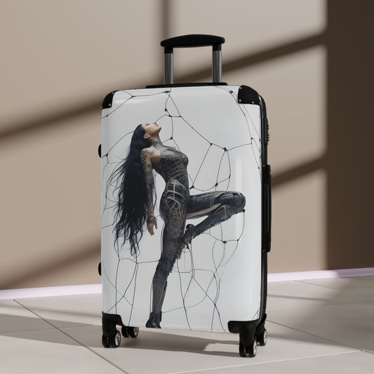 Travel Suitcase - Stylish Cyber Design for Adventurers