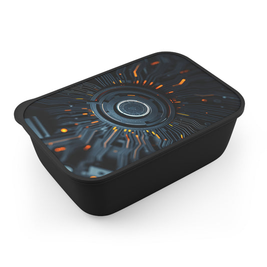 Futuristic Bento Box, Cyberpunk Food Container, Eco-Friendly Meal Prep, Tech-Inspired Lunchbox, Gift for Foodies, Sci-Fi Lunch Storage
