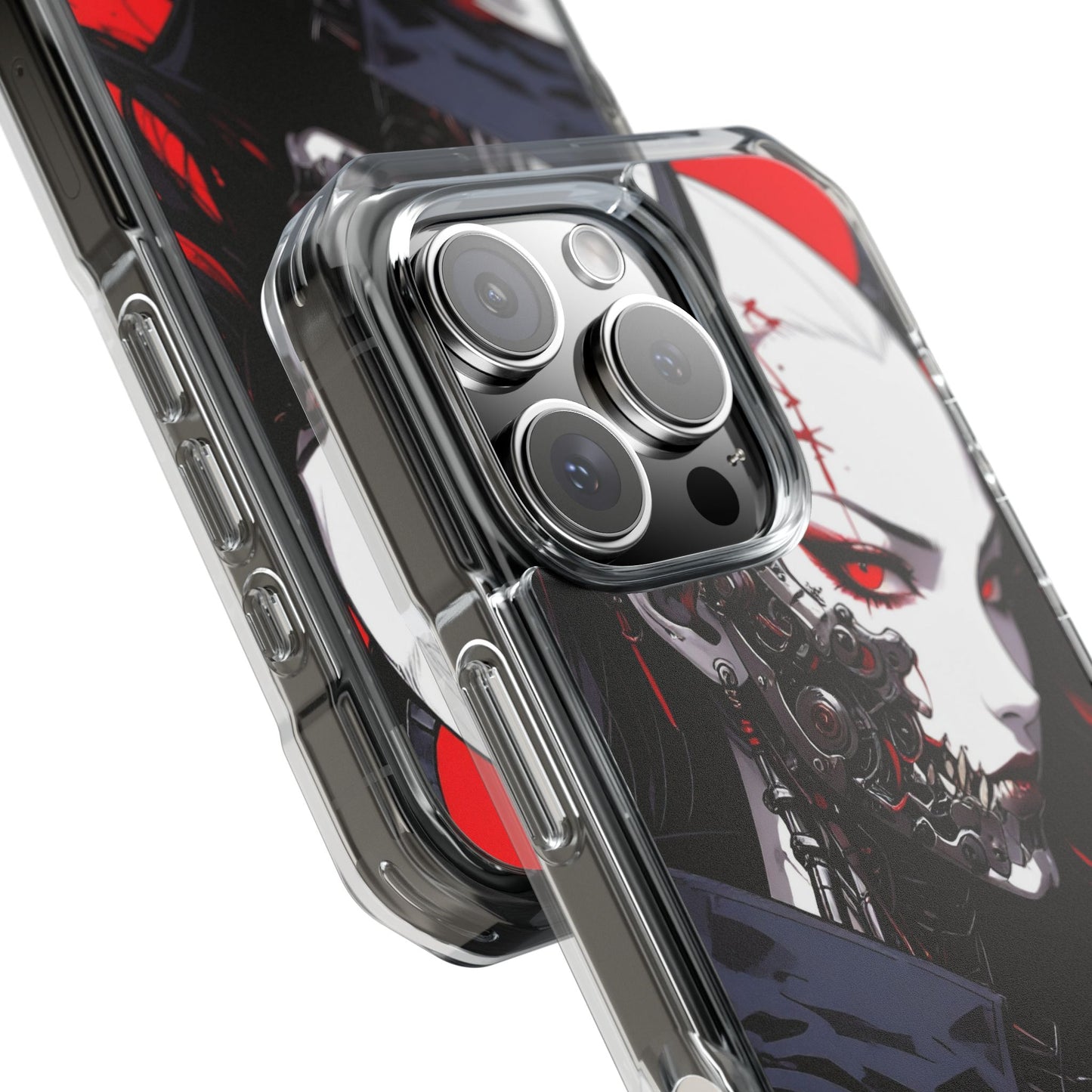 Magnetic Impact Phone Case, Anime Art Phone Cover, Goth Accessories for Her, Gift for Tech Lovers, Unique Phone Protection
