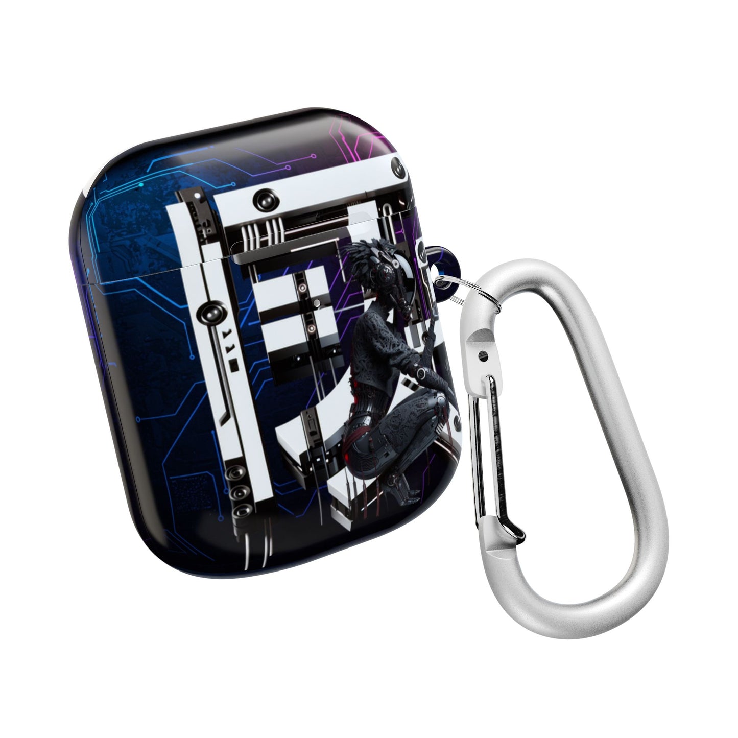 Futuristic AirPod Cases, Tech Accessory, Wireless Earbud Holder, Gift for Tech Lovers, Stylish Protector, Unique Design