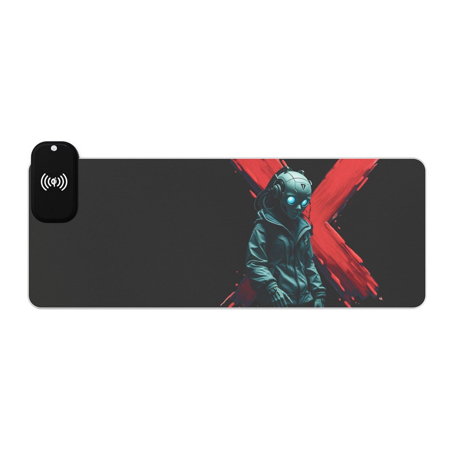LED Gaming Mouse Pad with Wireless Charging | RGB Light Pad, Gamer Accessories, Desk Decor, Gaming Setup Gift, Tech Gifts
