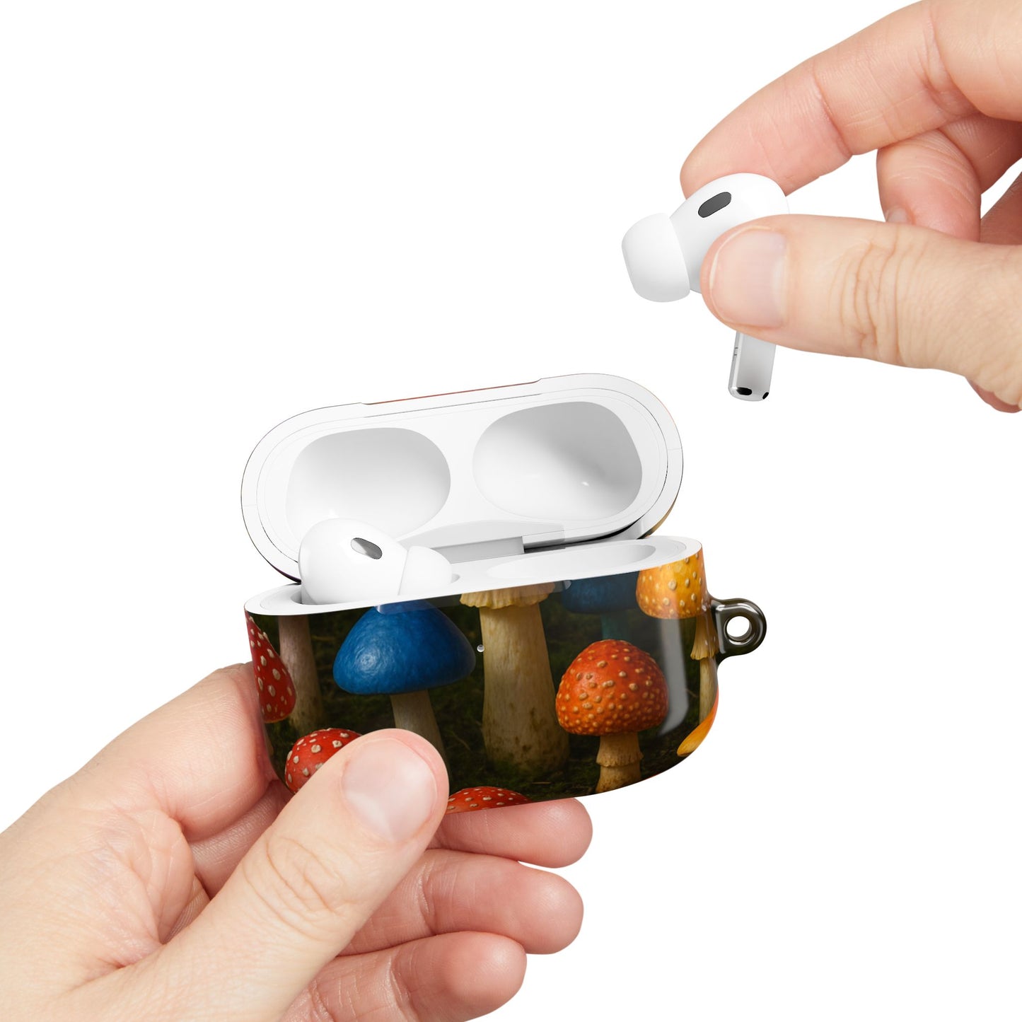 Colorful Mushroom AirPod Case - Quirky, Fun, Eco-Friendly Accessory for Nature Lovers, Perfect Gift for Birthdays, Holidays