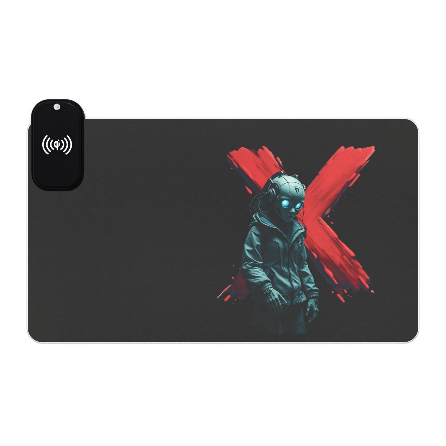LED Gaming Mouse Pad with Wireless Charging | RGB Light Pad, Gamer Accessories, Desk Decor, Gaming Setup Gift, Tech Gifts
