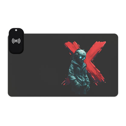 LED Gaming Mouse Pad with Wireless Charging | RGB Light Pad, Gamer Accessories, Desk Decor, Gaming Setup Gift, Tech Gifts