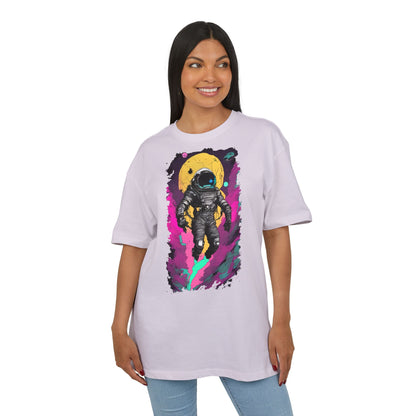 Cosmic Astronaut Tee, Unisex Oversize Tee, Space Graphic Shirt, Retro Astronaut T-Shirt, Gift for Space Lovers, Unique Graphic Tee