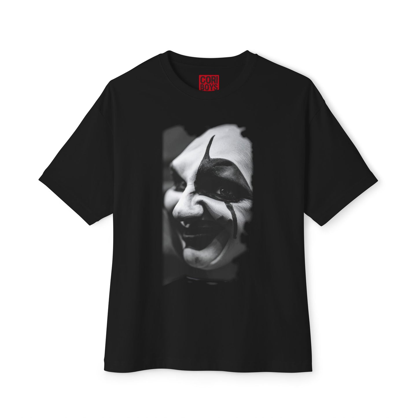 Spooky Emoji Boxy Tee | Oversized T-Shirt, Halloween Apparel, Casual Wear, Unique Graphic Design, Unisex T-Shirt