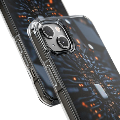 Magnetic Clear Impact Phone Case - Tech-Inspired Design, Perfect for Gadget Lovers, Birthday Gift, Tech Accessories, Durable Protection