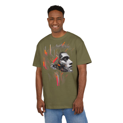 Artistic Oversize Tee - Modern Abstract Design
