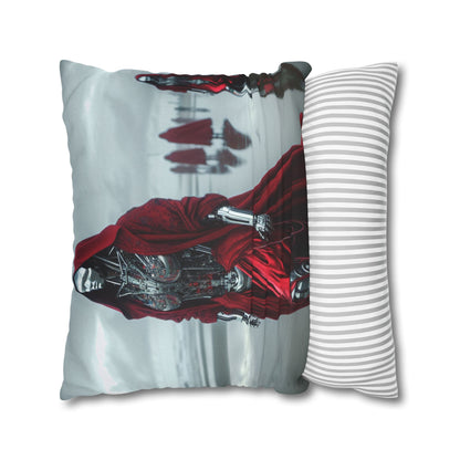 Futuristic Robot Art Pillowcase, Decorative Cushion Cover, Modern Home Decor, Gift for Sci-Fi Lovers, Unique Throw Pillow