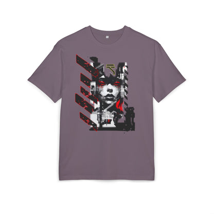 Unisex Heavy Oversize Tee with Urban Art Design - Streetwear Style Tee