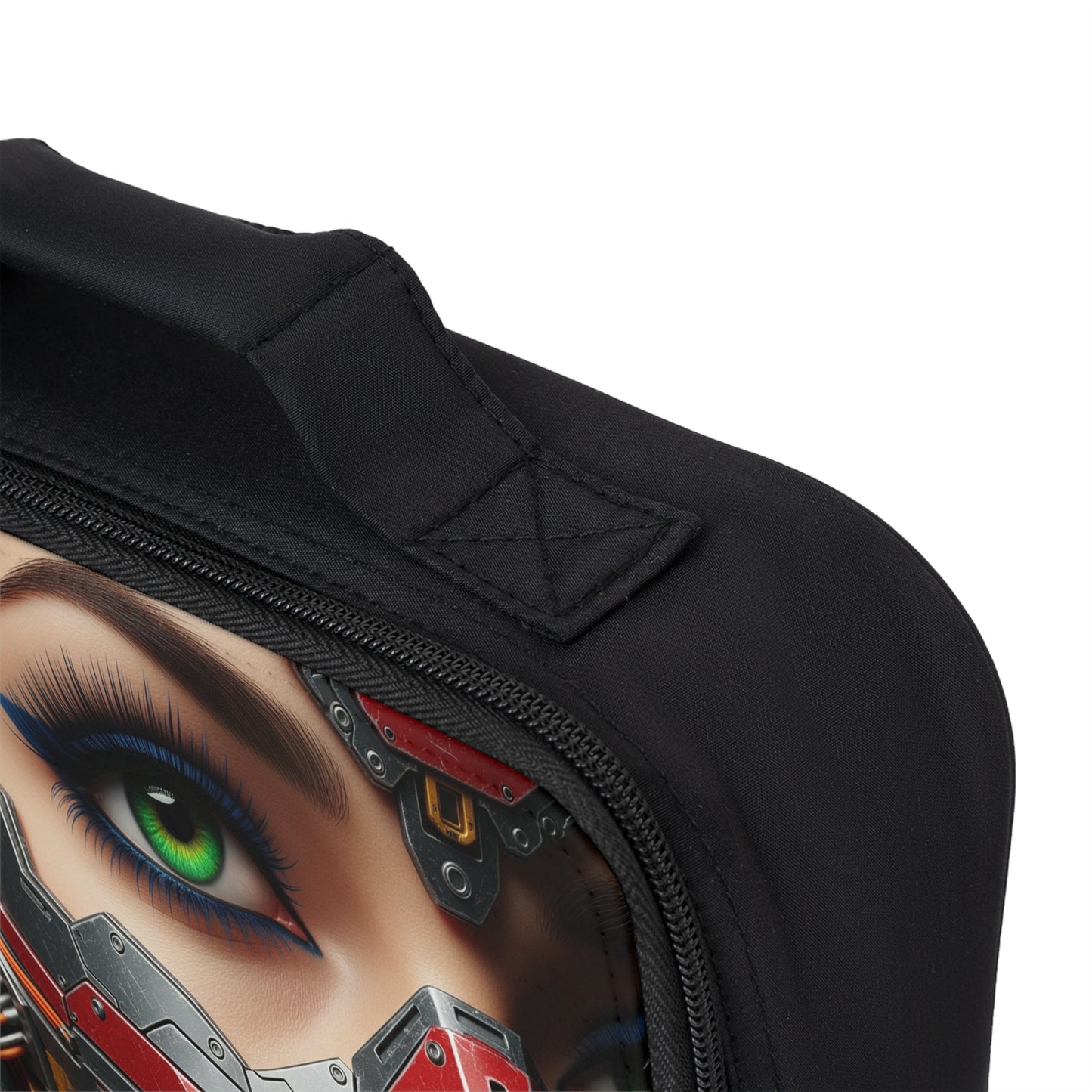 Futuristic Lunch Bag, Cyberpunk Insulated Cooler, Tech-Inspired Tote, Perfect for School, Work & Picnics, Unique Gift Idea
