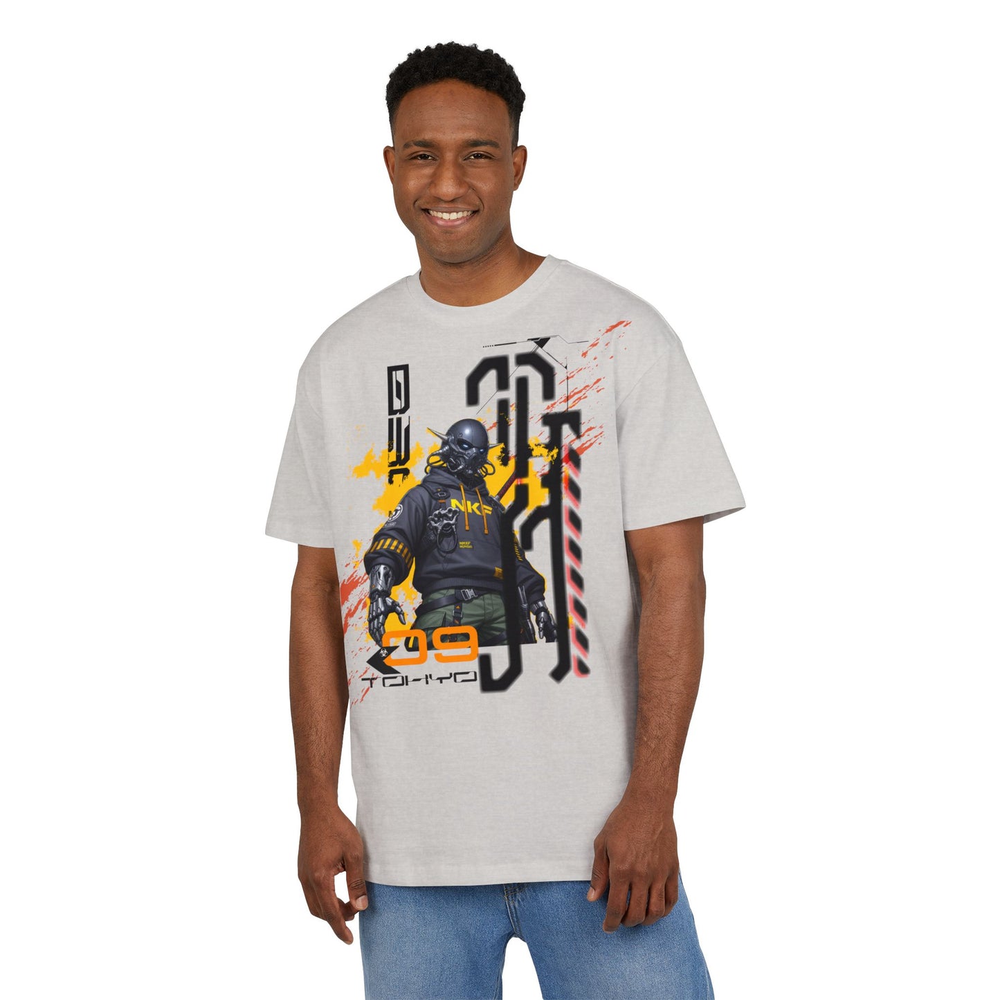 Urban Street Art Oversize Tee, Graphic Tee, Hip Hop Apparel, Streetwear Style, Men’s and Women’s Fashion, Casual Wear