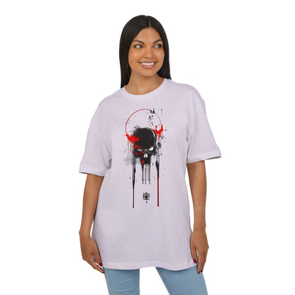 Edgy Oversized Graphic Tee, Cool Streetwear Shirt, Unisex Casual Wear, Unique Festival Apparel, Comfortable Everyday Outfit