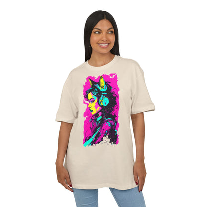 Vibrant Music Lover's Tee, Unisex Heavy Oversize Tee, Trendy Graphic Shirt, Colorful Art Top, Perfect for Festivals and Gifts