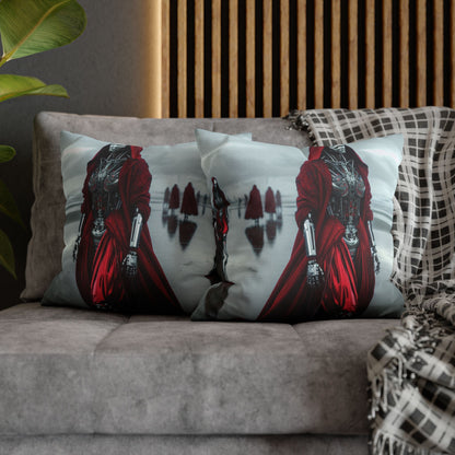 Futuristic Robot Art Pillowcase, Decorative Cushion Cover, Modern Home Decor, Gift for Sci-Fi Lovers, Unique Throw Pillow