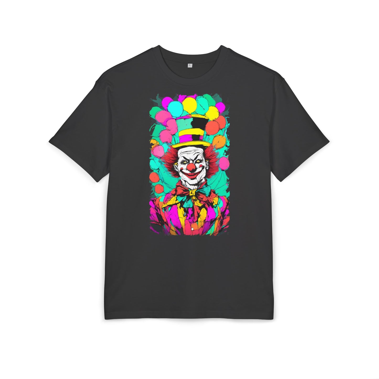 Colorful Clown Graphic Unisex Oversize Tee | Fun Wear, Festival Outfit, Circus Theme, Unique Gift, Statement Shirt