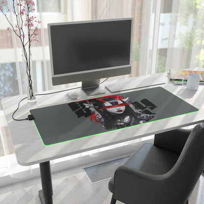 LED Gaming Mouse Pad, Anime Mousemat, RGB Desk Decor, Gamer Gift, Computer Accessory, Gaming Setup
