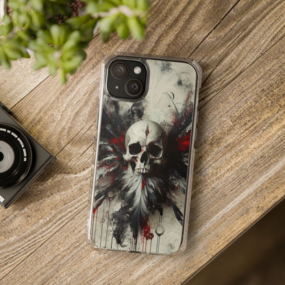 Gothic Skull Phone Case, Unique iPhone Cover, Edgy Smartphone Protector, Halloween Gift, Alternative Accessories