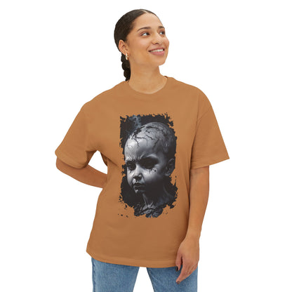 Edgy Unisex Oversized Tee - Streetwear Graphic Top, Casual Style, Everyday Wear, Unique Gift, Alternative Fashion