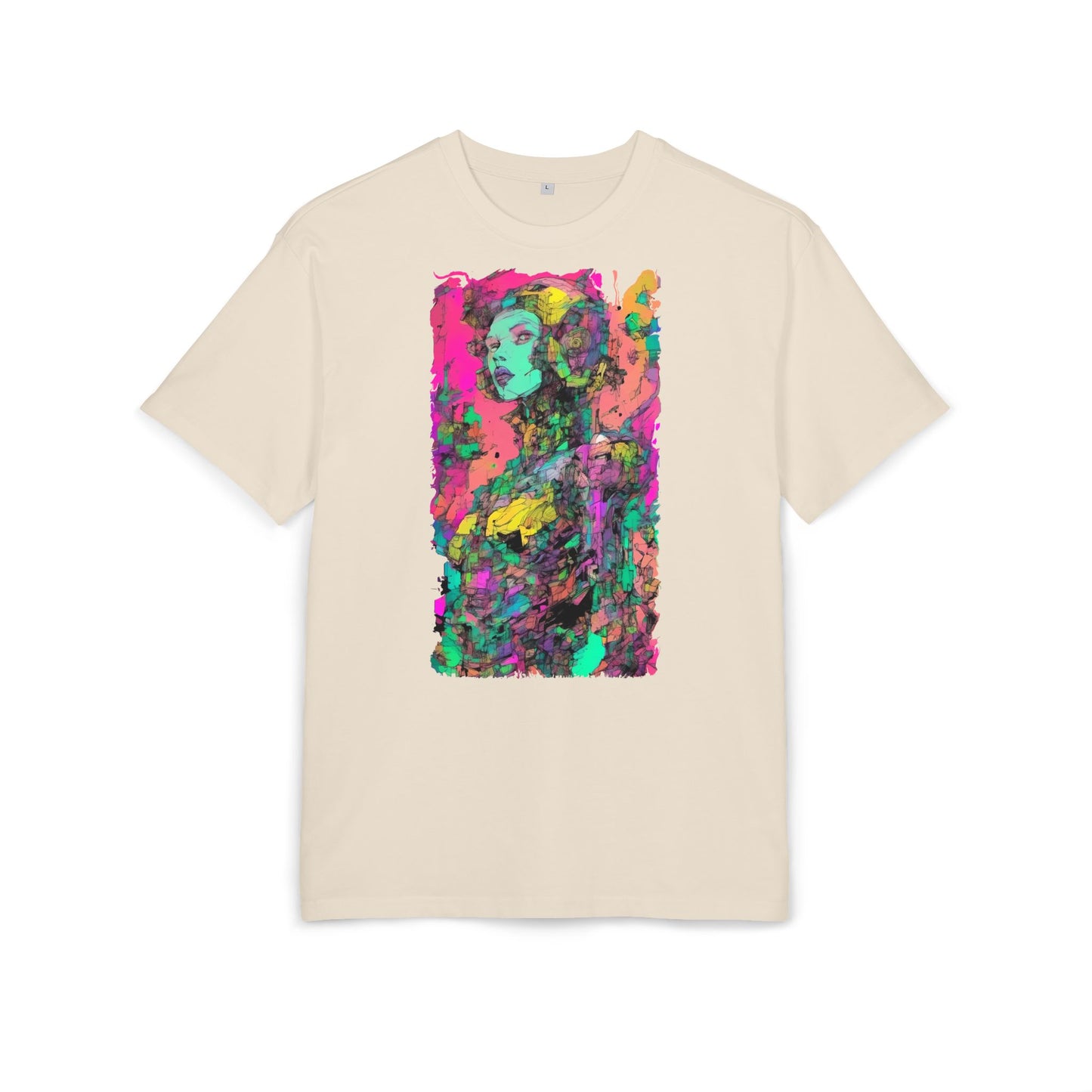 Artistic Oversize Tee - Vibrant Graphic Shirt, Casual Streetwear, Unique Gift for Art Lovers, Everyday Wear, Graphic Tee