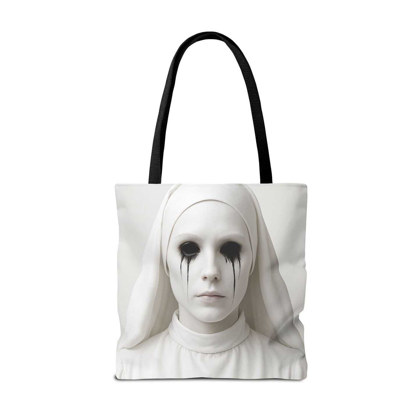 Eerie Art Tote Bag, Creepy Canvas Bag, Gothic Handbag, Unique Gift for Halloween, Spooky Decor, Horror Lover Accessories