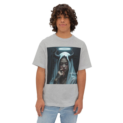 Gothic Inspired Oversized Tee - Perfect for Halloween, Music Festivals, Casual Wear, Alternative Fashion, Unique Gift Ideas