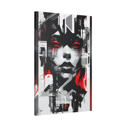 Stretched Canvas Art, Edgy Wall Decor, Modern Home Interior, Statement Piece, Unique Artwork for Living Room, Gift Idea