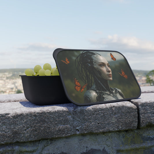 Futuristic Bento Box, Robot Lunch Container, Eco-Friendly Meal Prep, Unique Gift for Tech Lovers, Perfect for Back to School