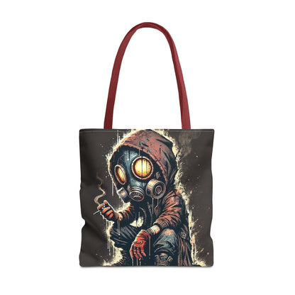 Gothic Tote Bag, Unique AOP Tote, Artful Shopping Bag, Edgy Gift for Her, Trendy Eco-Friendly Tote, Halloween Accessory