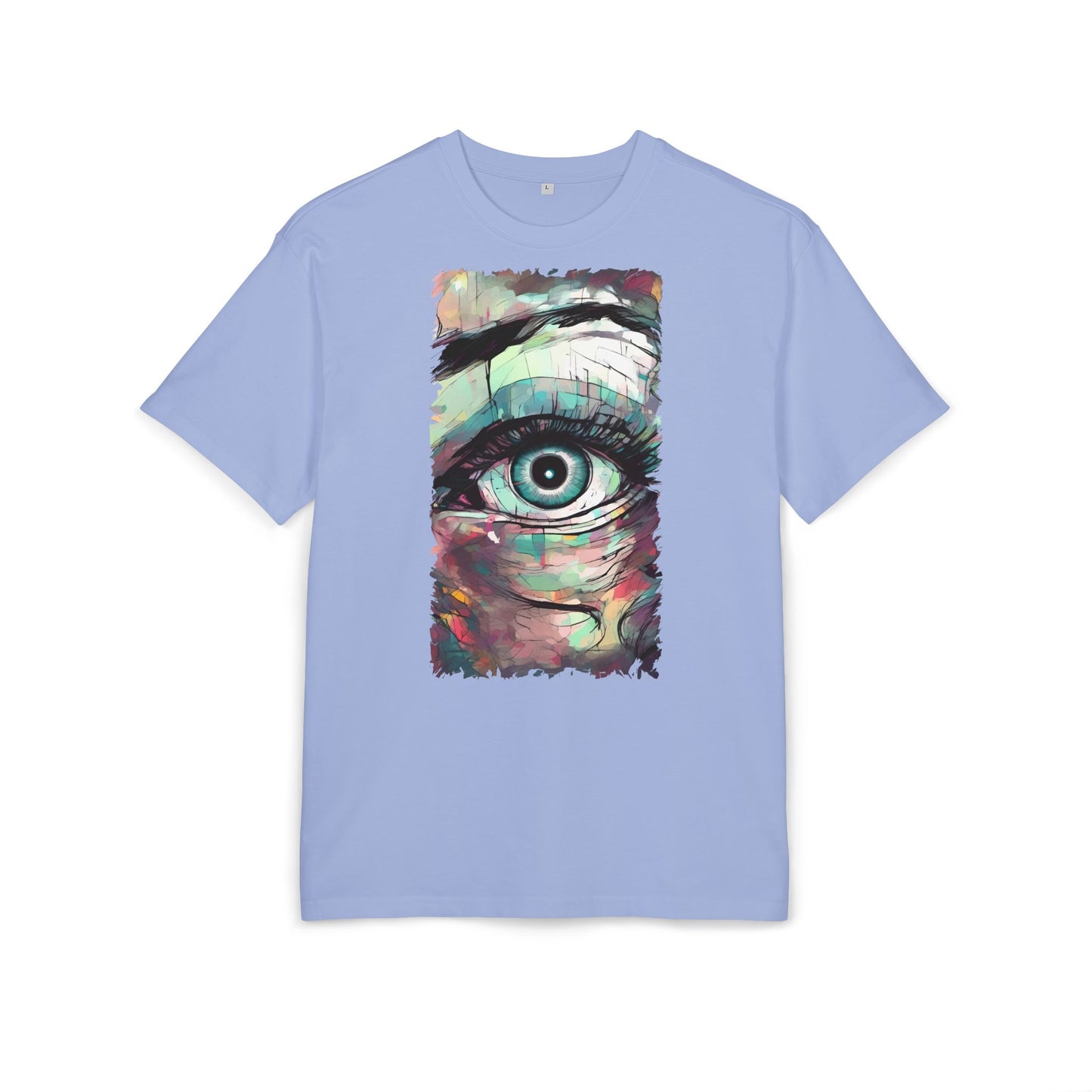 Artistic Eye Oversized Tee | Colorful Graphic T-Shirt, Unisex Shirt, Casual Fashion, Trendy Streetwear, Unique Gift Idea
