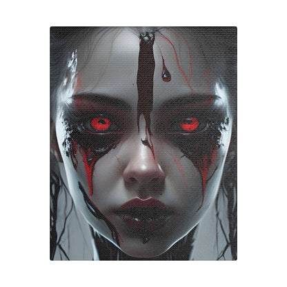 Gothic Wall Art Print, Horror Decor, Stretched Canvas Painting, Unique Home Decor, Dark Art for Halloween, Gothic Aesthetic