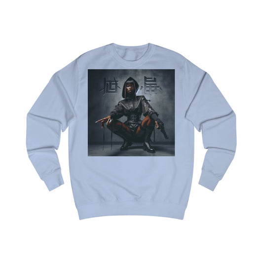 Edgy Graphic Unisex Sweatshirt, Casual Streetwear, Unique Gift, Cozy Fall Fashion, Comfortable Sweatshirt, Trendy Hoodie Alternative