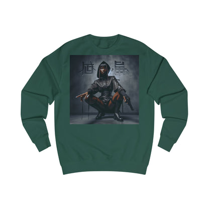 Edgy Graphic Unisex Sweatshirt, Casual Streetwear, Unique Gift, Cozy Fall Fashion, Comfortable Sweatshirt, Trendy Hoodie Alternative