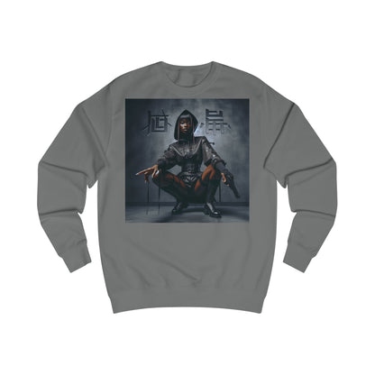 Edgy Graphic Unisex Sweatshirt, Casual Streetwear, Unique Gift, Cozy Fall Fashion, Comfortable Sweatshirt, Trendy Hoodie Alternative