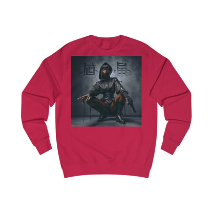 Edgy Graphic Unisex Sweatshirt, Casual Streetwear, Unique Gift, Cozy Fall Fashion, Comfortable Sweatshirt, Trendy Hoodie Alternative