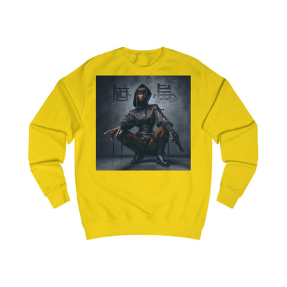 Edgy Graphic Unisex Sweatshirt, Casual Streetwear, Unique Gift, Cozy Fall Fashion, Comfortable Sweatshirt, Trendy Hoodie Alternative